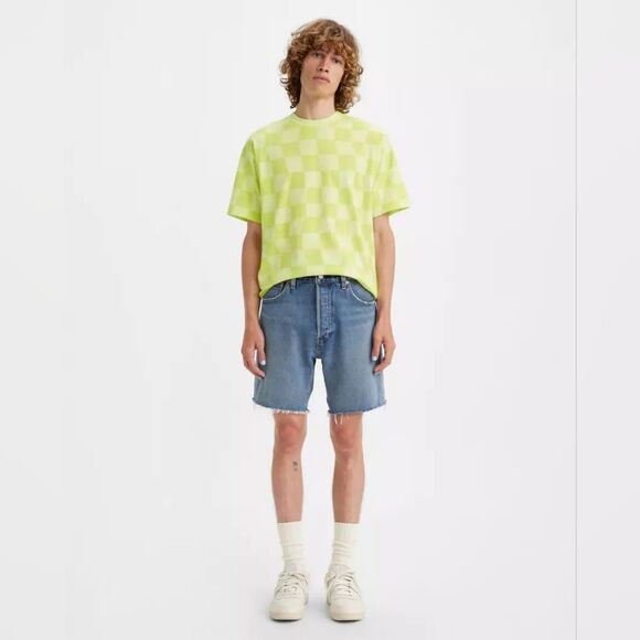 Mens Levi's 501 93' Cutoff Jean Shorts Size 38 - Picture 1 of 5